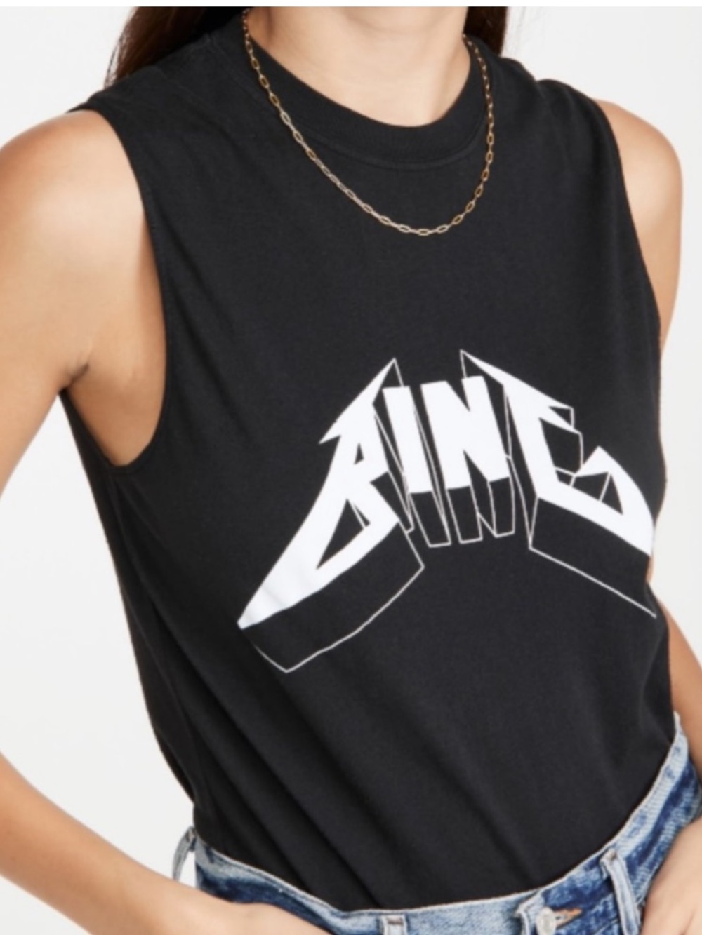 Annie Bing Lennon Graphic Logo Tank
